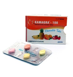 Kamagra chewable 100mg x 4 - £2.30 per pill 